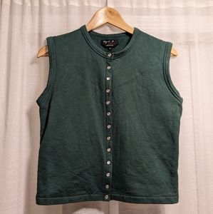 agnés b. snap-closuee sweater vest, women's S